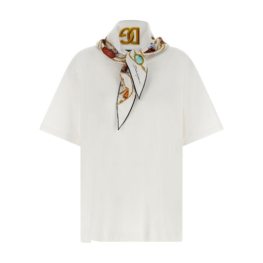 Dolce & Gabbana White Cotton T-Shirt