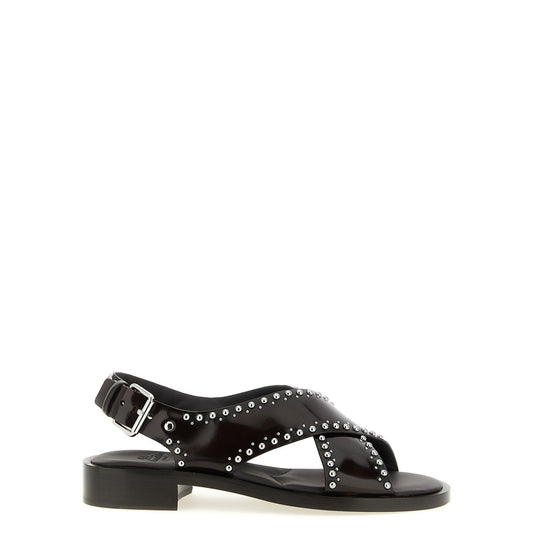 Church's Brown Calfskin Flat Sandals
