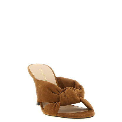 Stuart Weitzman Brown Polyethylene Stiletto Heel Sandals