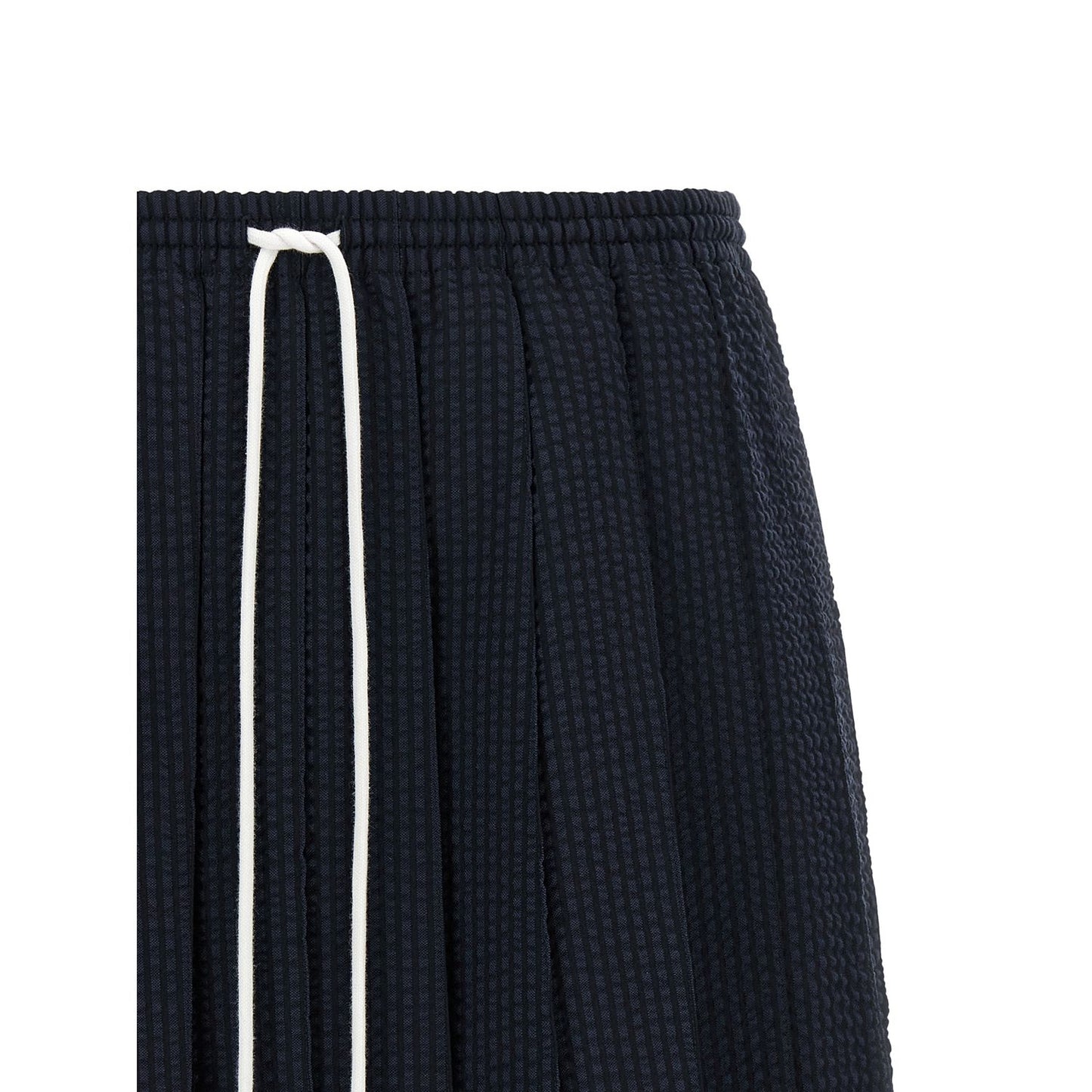 Thom Browne Blue Wool Long Skirt