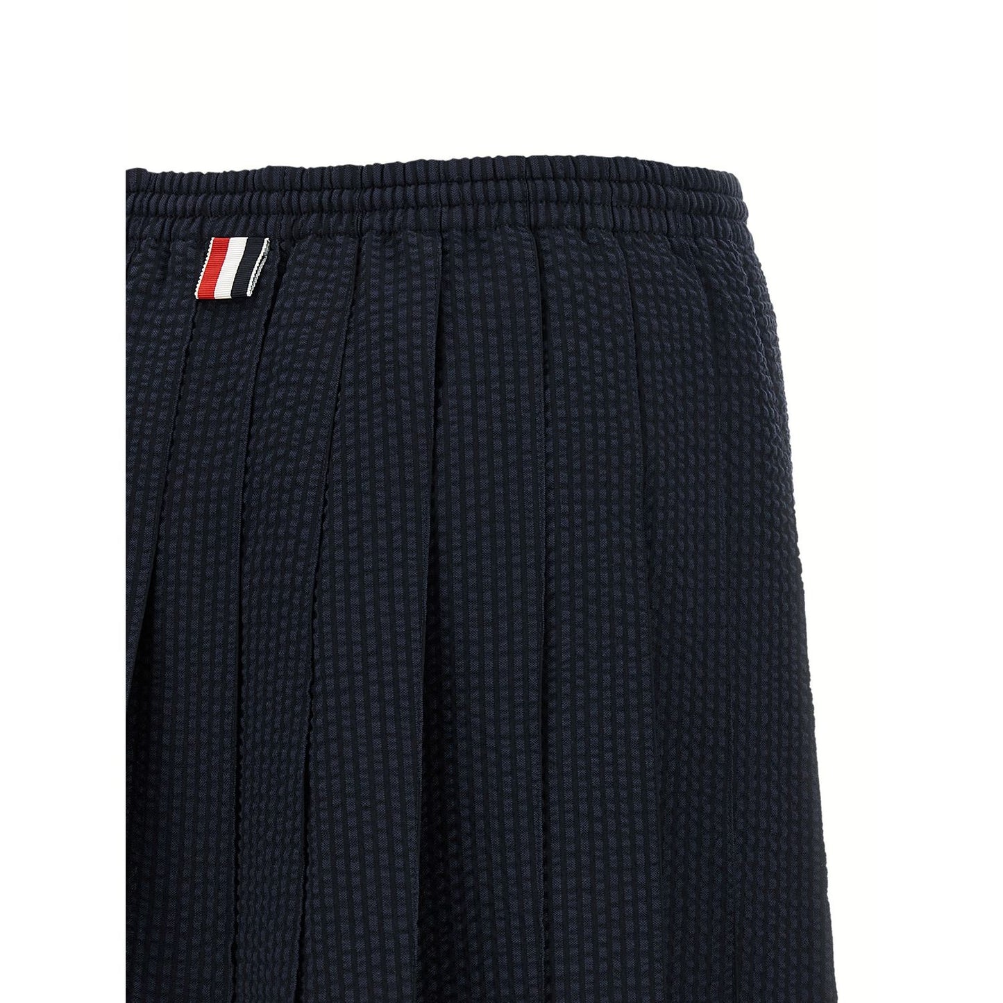 Thom Browne Blue Wool Long Skirt