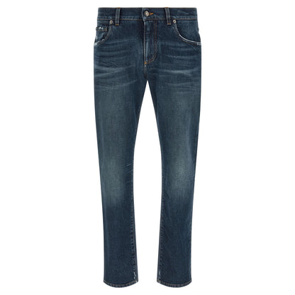 Dolce & Gabbana Blue Cotton Jeans Denim