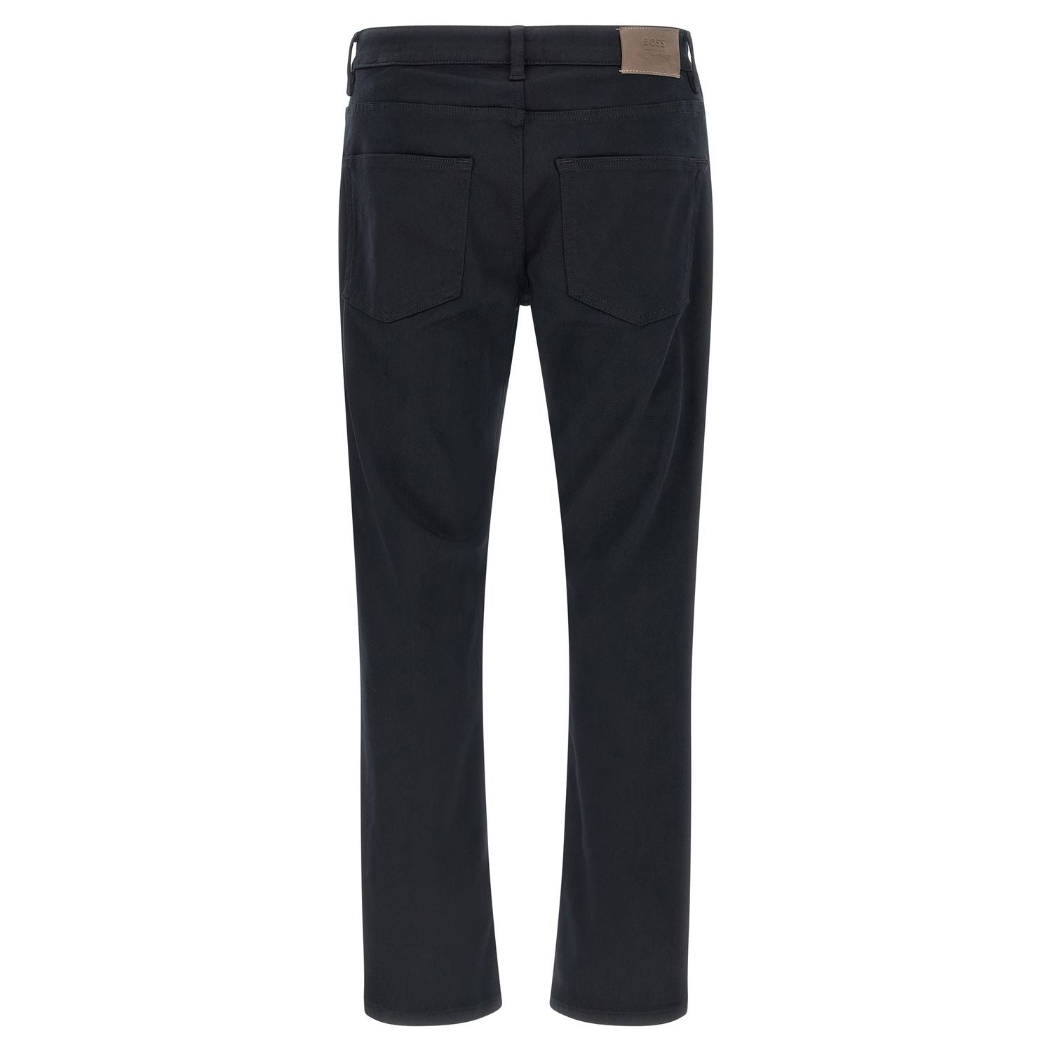 Hugo Boss Blue Polyester Straight-Leg Jeans