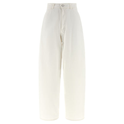 Lemaire White Cotton Jeans Denim