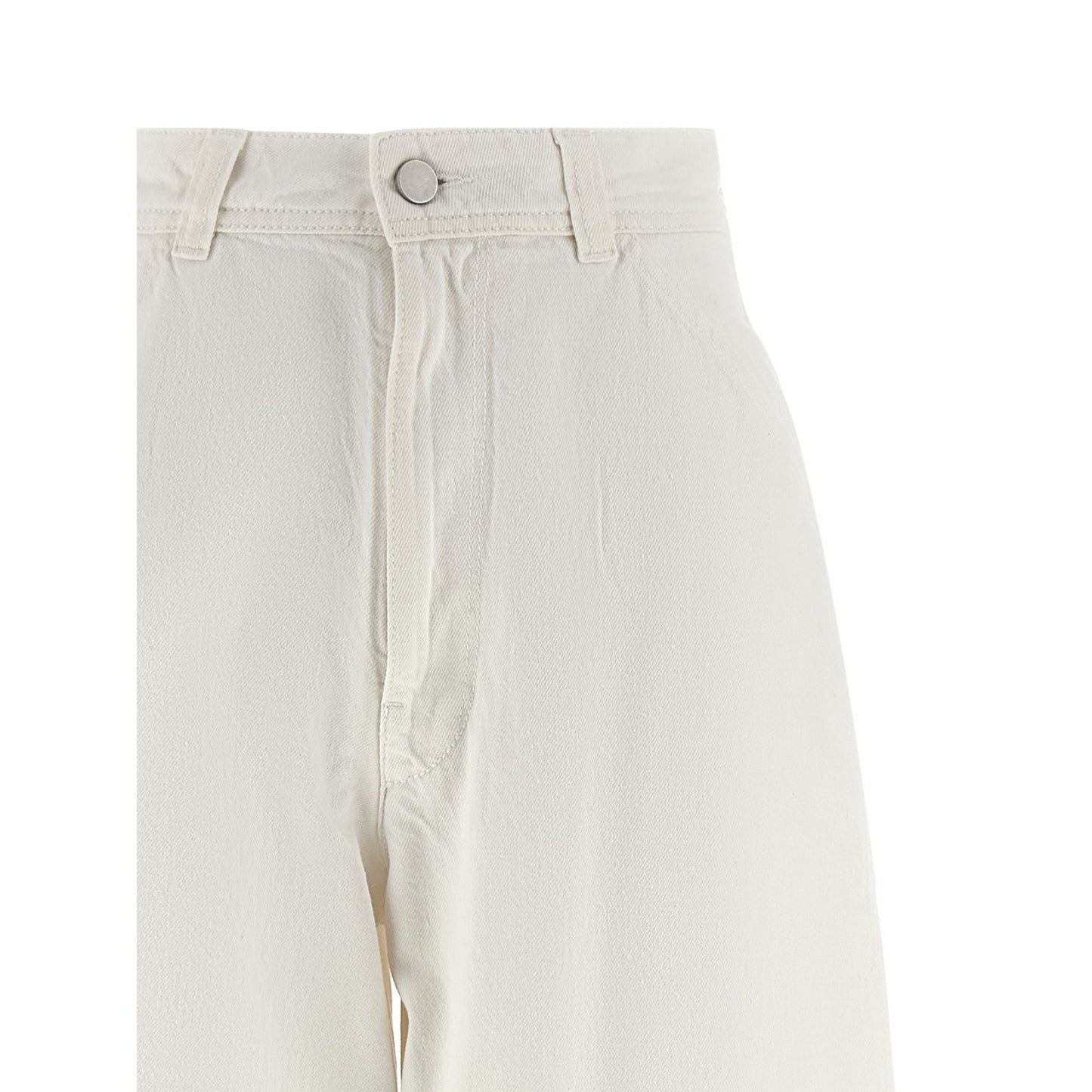 Lemaire White Cotton Jeans Denim