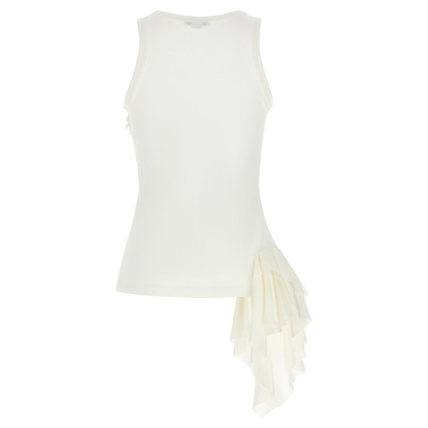 Alexander McQueen White Cotton Tank Tops