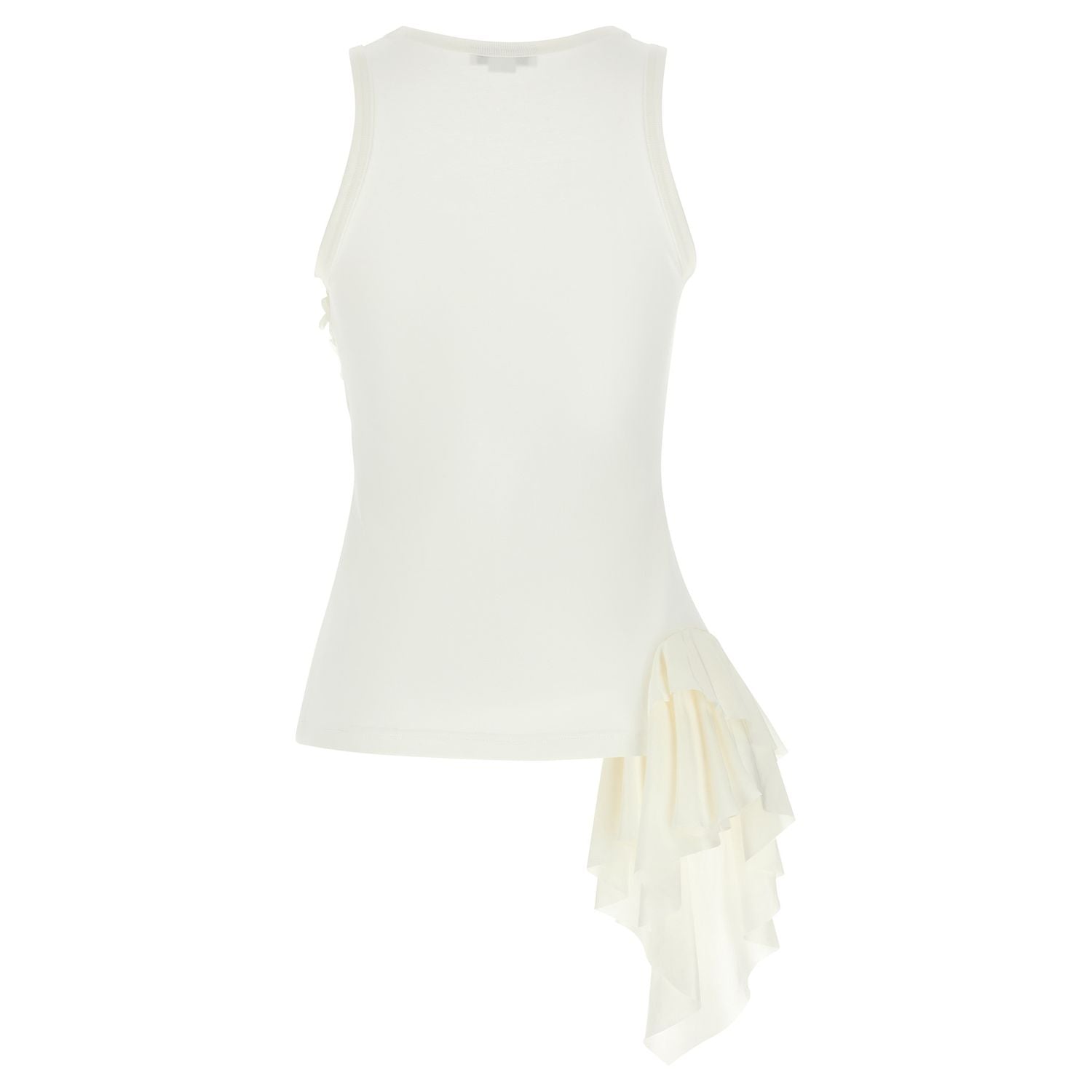 Alexander McQueen White Cotton Tank Tops