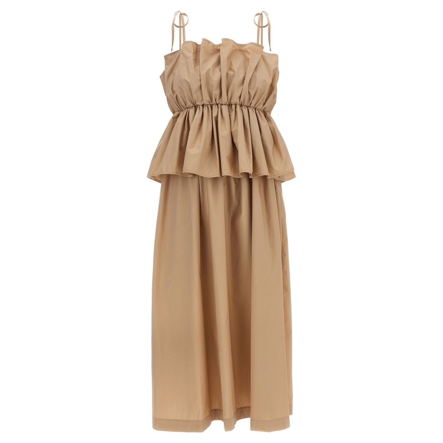 Twinset Beige Cotton Long Dress