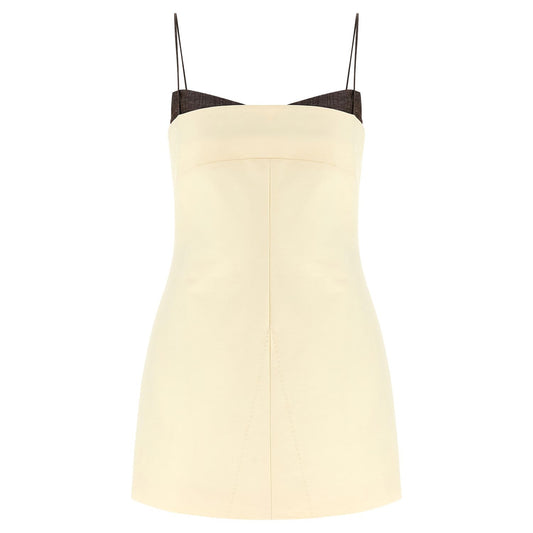 Entire Studios Beige Cotton Short Dress