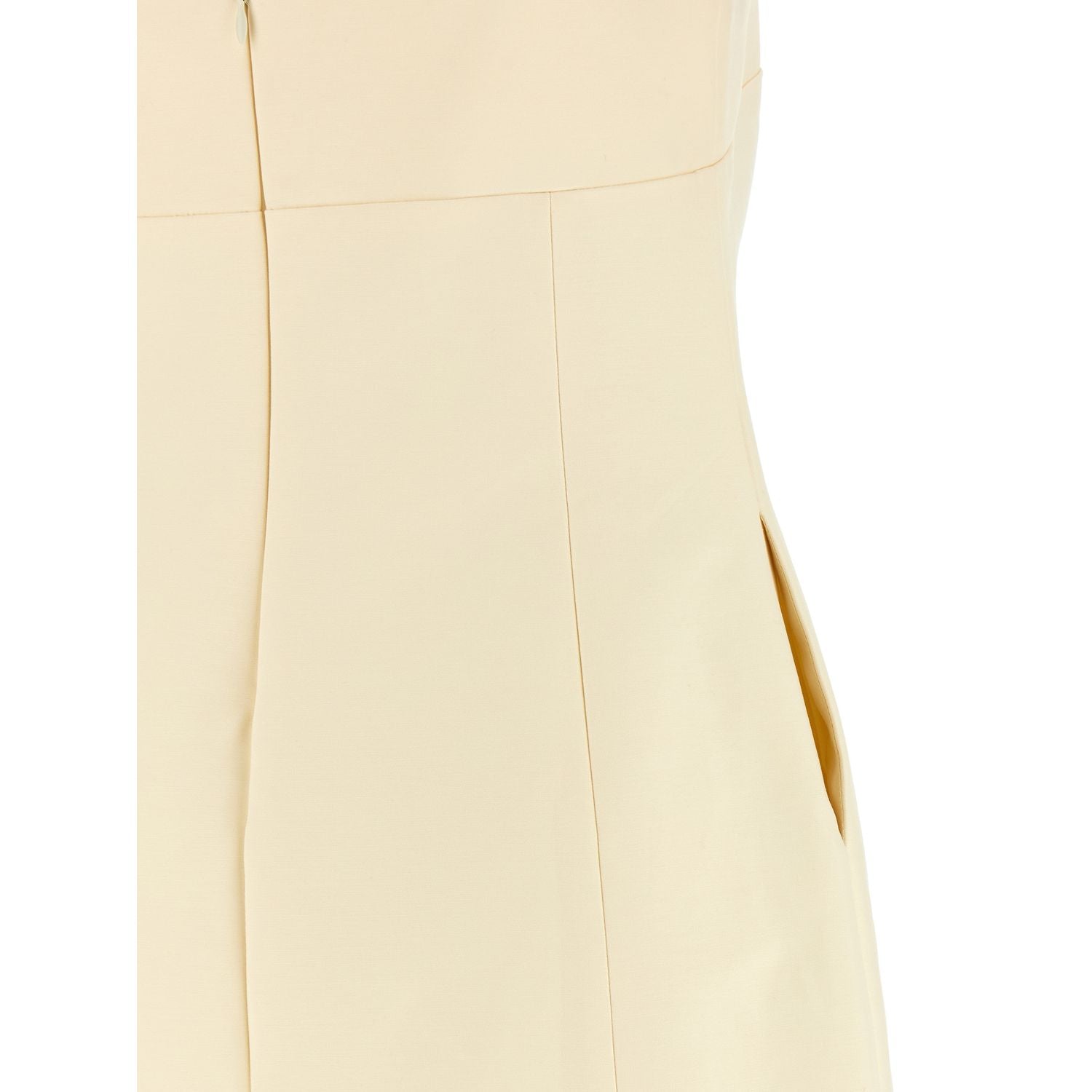 Entire Studios Beige Cotton Short Dress