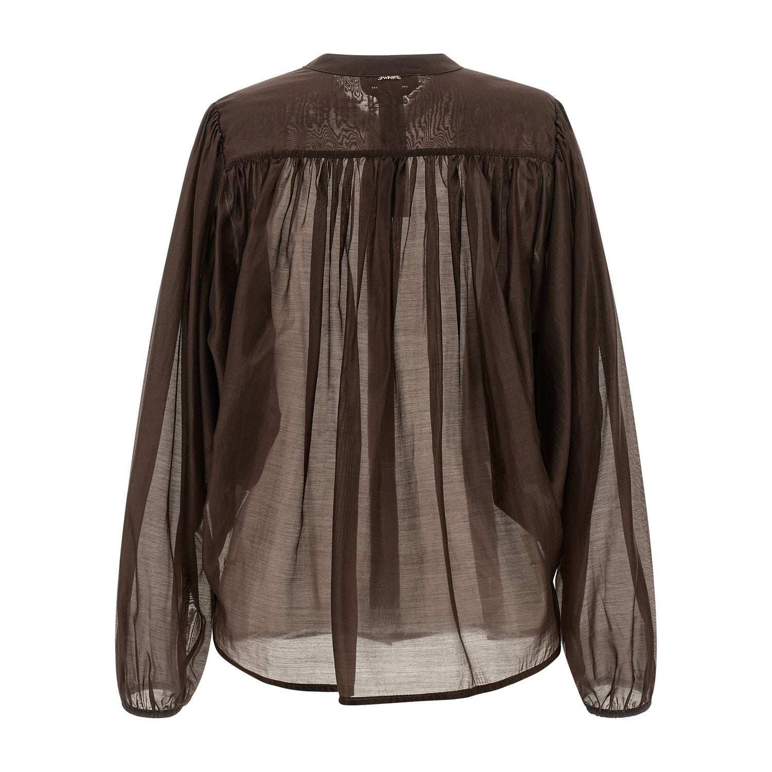 Twinset Brown Lycra Blouse