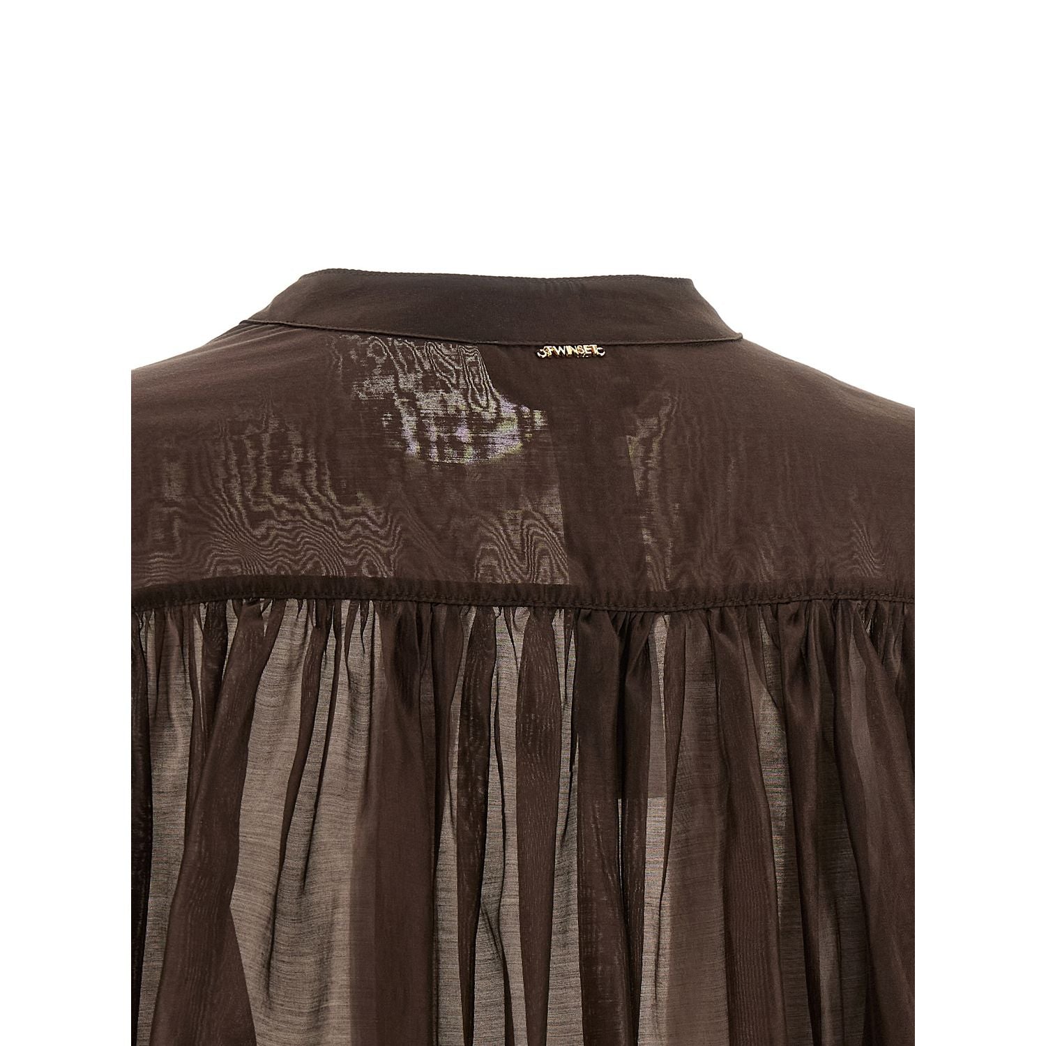 Twinset Brown Lycra Blouse