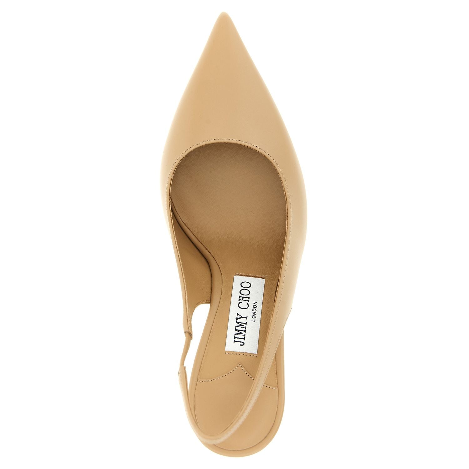 Jimmy Choo Beige Leather High Heel Pumps