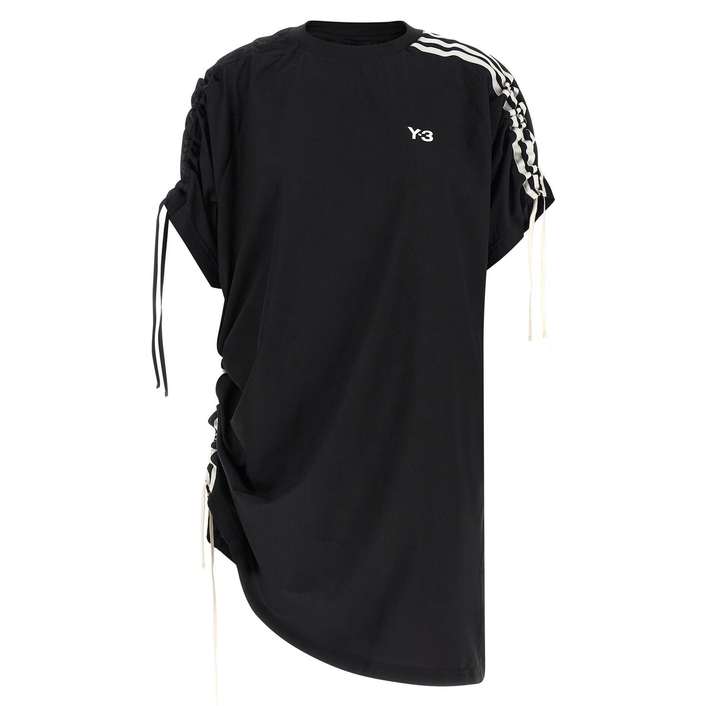 Y-3 Black Polyester Short Dress