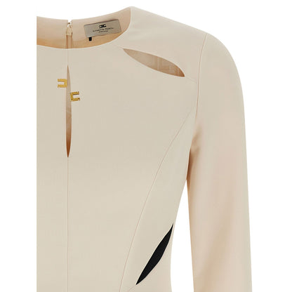 Elisabetta Franchi Bicolor Polyester Short Dress
