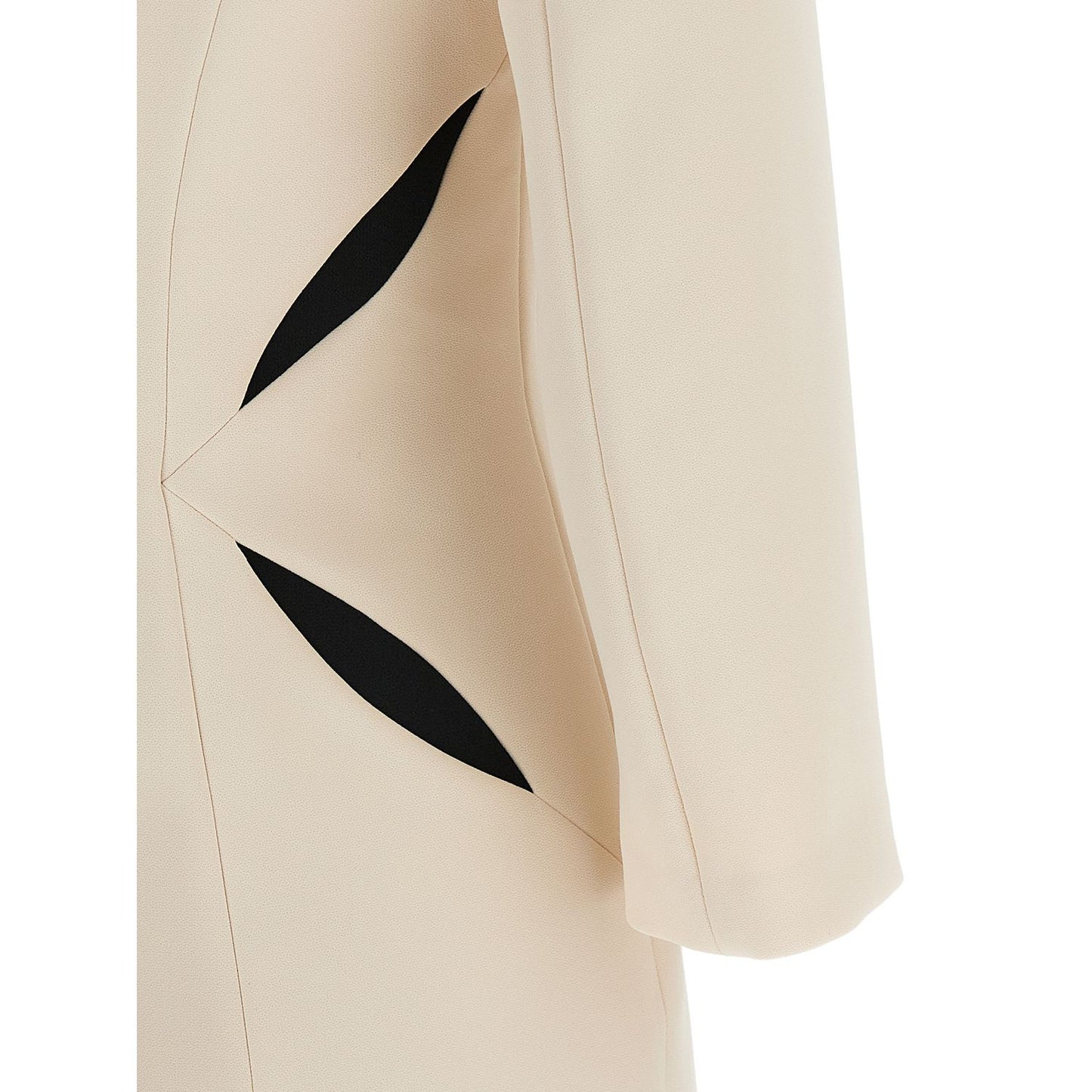 Elisabetta Franchi Bicolor Polyester Short Dress