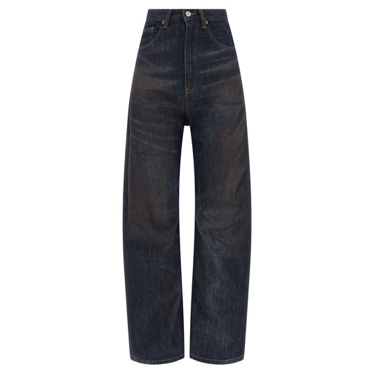 MM6 Maison Margiela Blue Cotton High-Waisted Jean