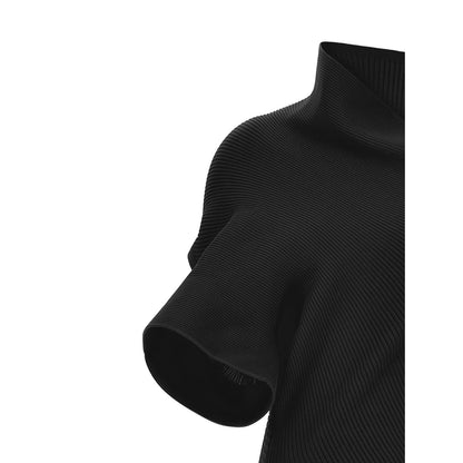 Issey Miyake Black Polyester Midi Dress