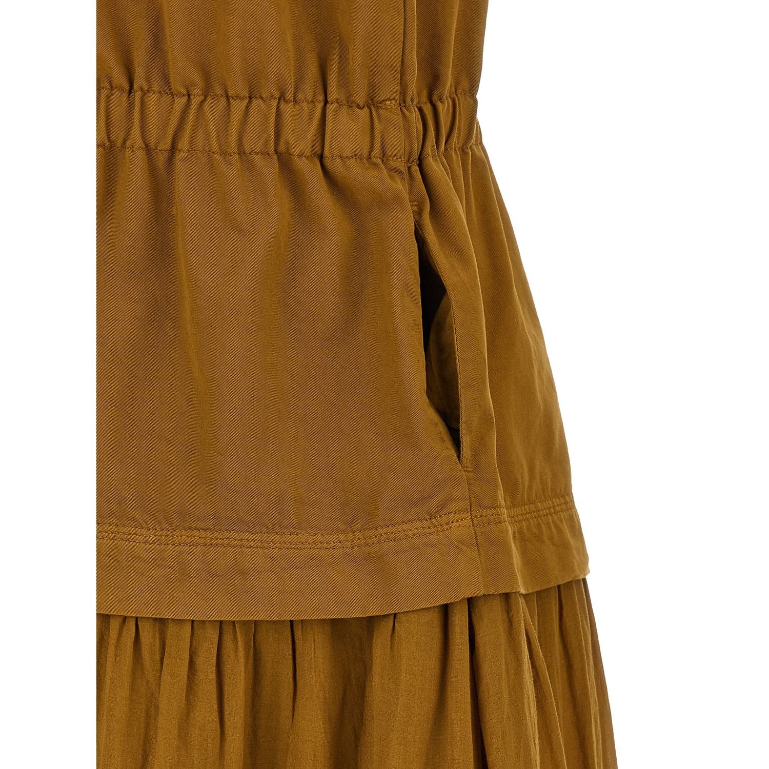 PINKO Brown Cotton Long Dress