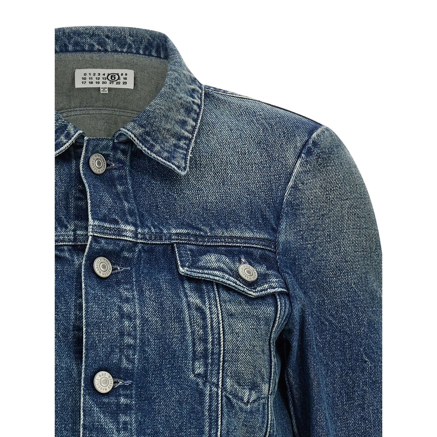 MM6 Maison Margiela Blue Cotton Denim Jacket