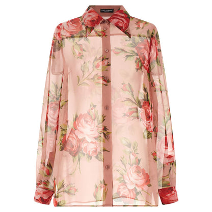 Dolce & Gabbana Multicolor Silk Blouse