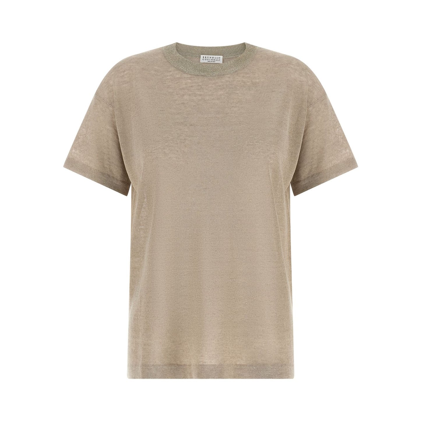 Brunello Cucinelli Beige Linen Cardigan