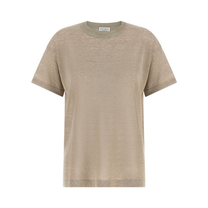Brunello Cucinelli Beige Linen Cardigan