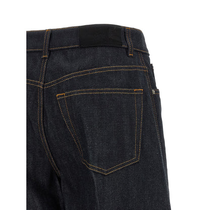 Givenchy Blue Cotton Flared Jeans