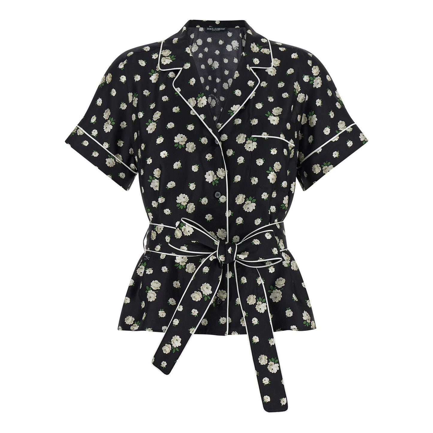 Dolce & Gabbana Black Silk Blouse