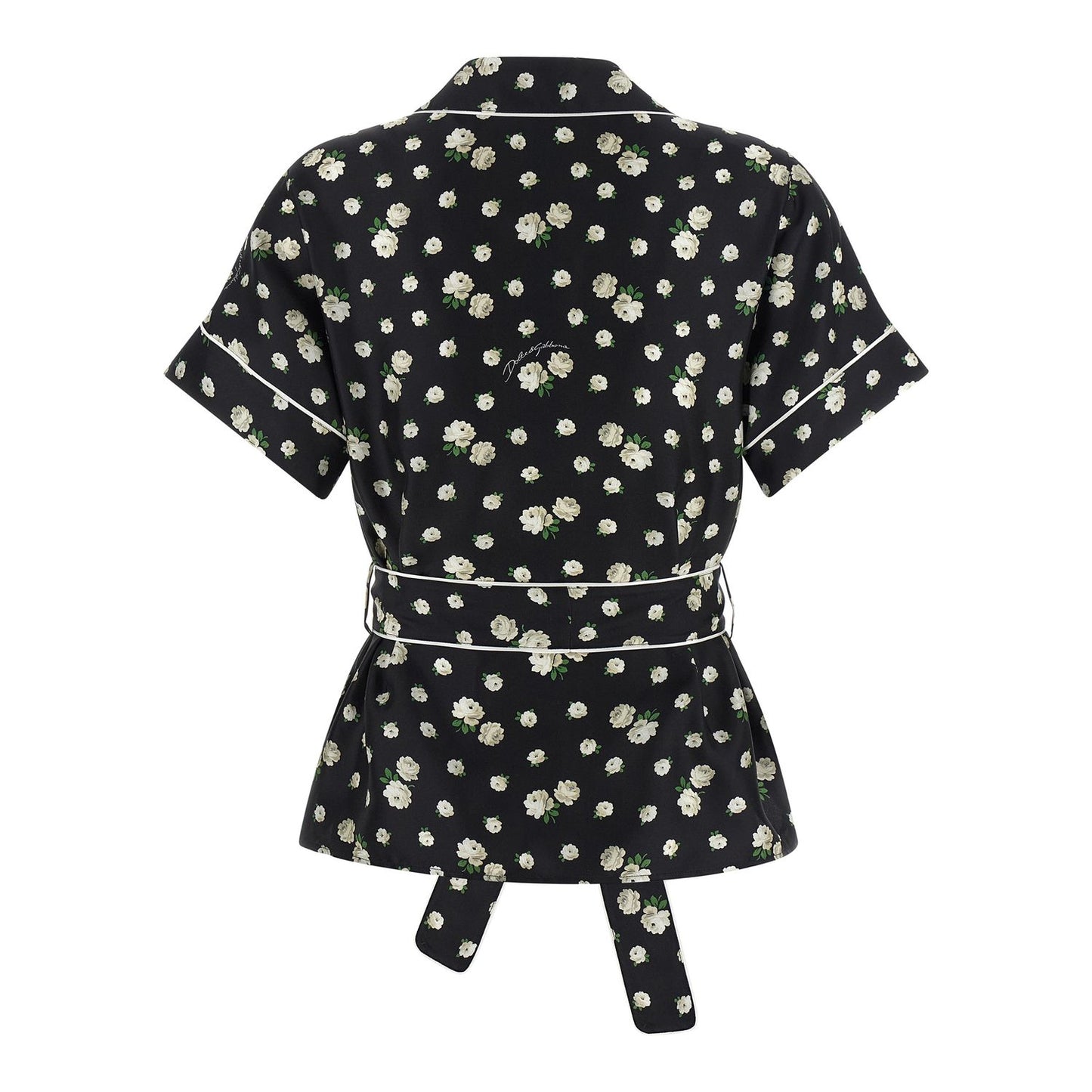 Dolce & Gabbana Black Silk Blouse