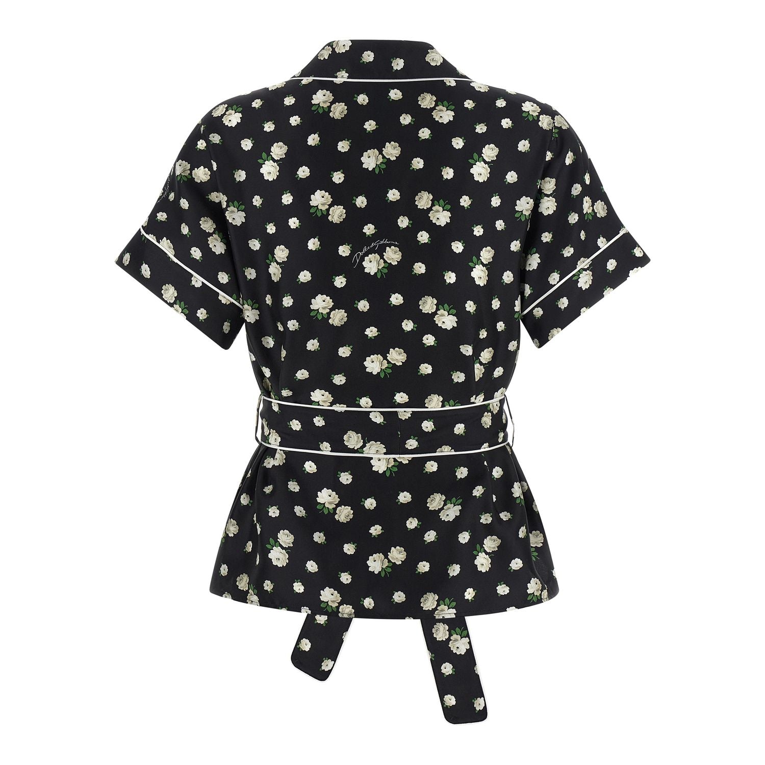 Dolce & Gabbana Black Silk Blouse