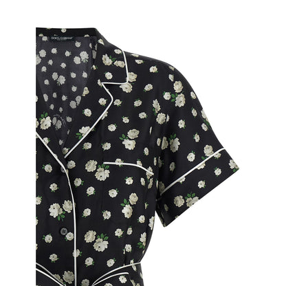 Dolce & Gabbana Black Silk Blouse