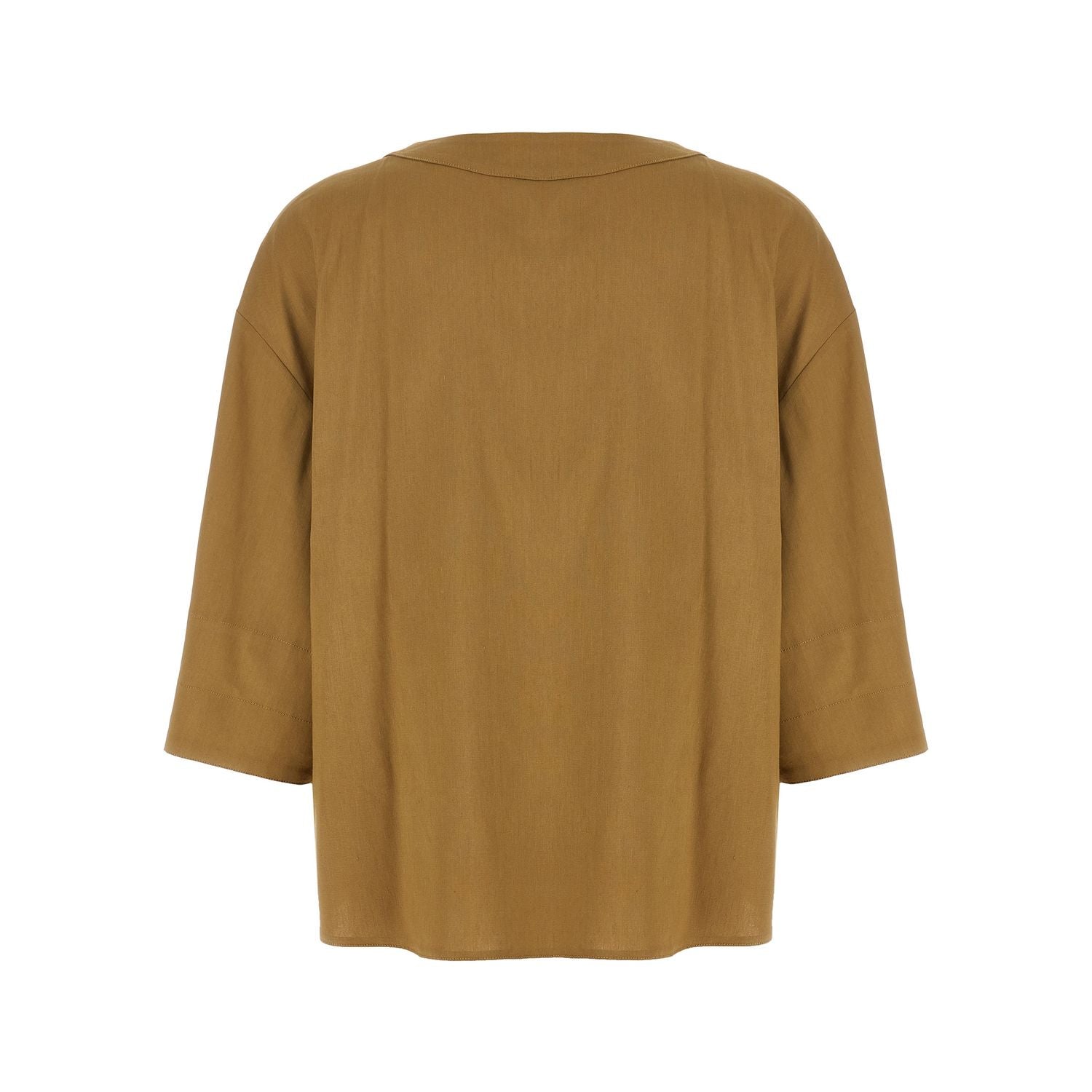 Max Mara Beige Linen Blouse