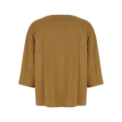 Max Mara Beige Linen Blouse