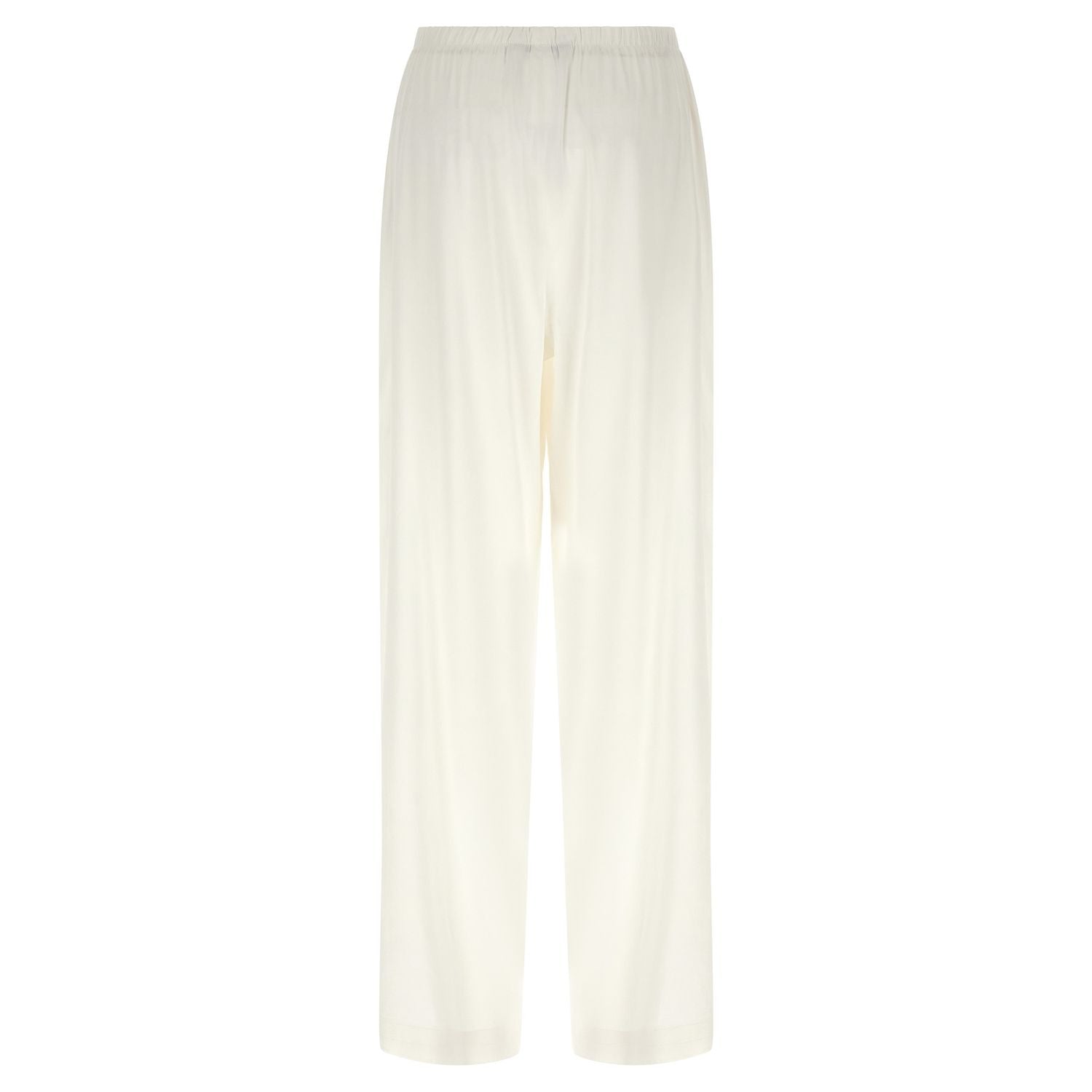Max Mara White Linen Casual Pants