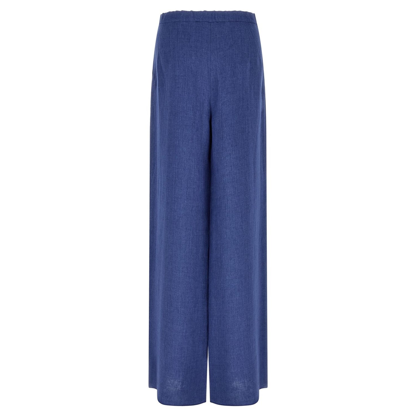 Max Mara Blue Linen Casual Pants