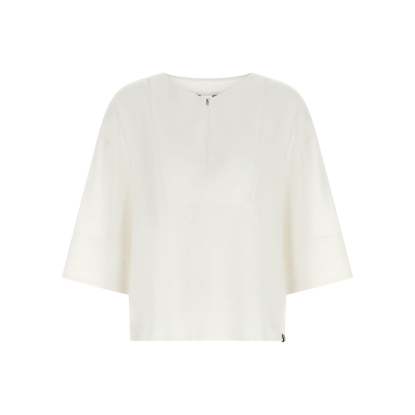 Max Mara White Linen Blouse