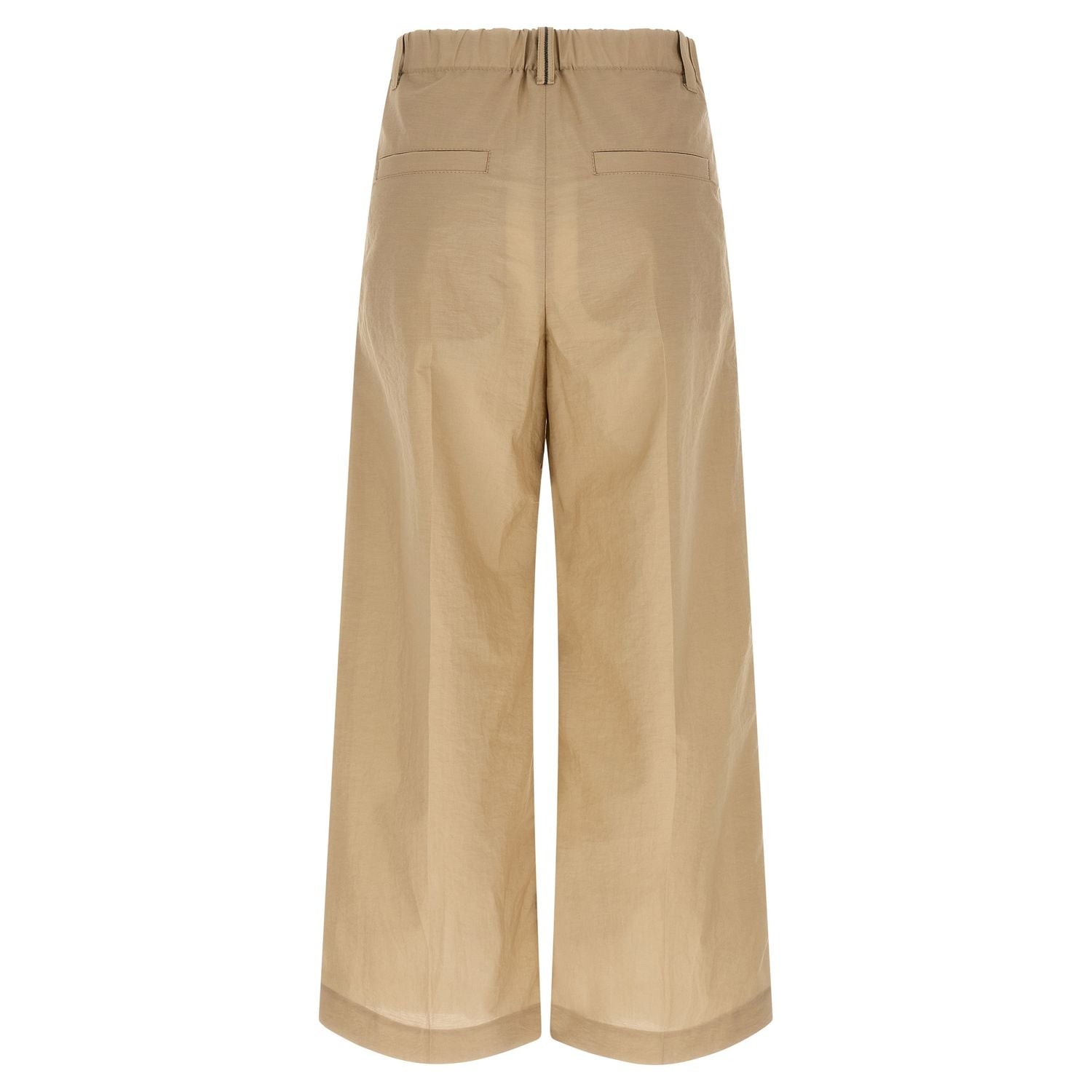 Brunello Cucinelli Beige Cotton Casual Pants