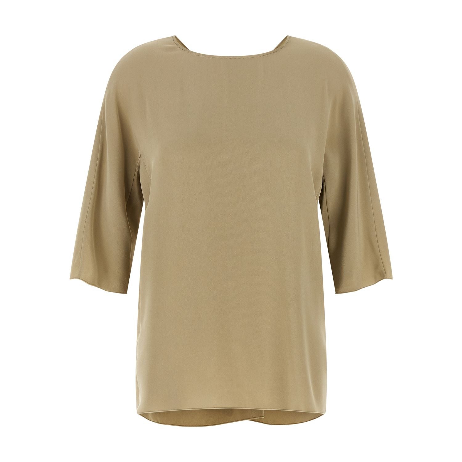 Max Mara Beige Silk Blouse