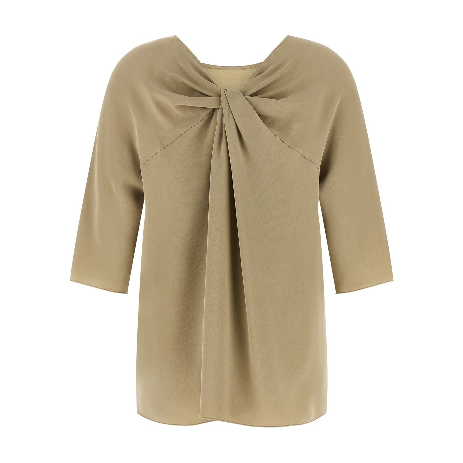 Max Mara Beige Silk Blouse