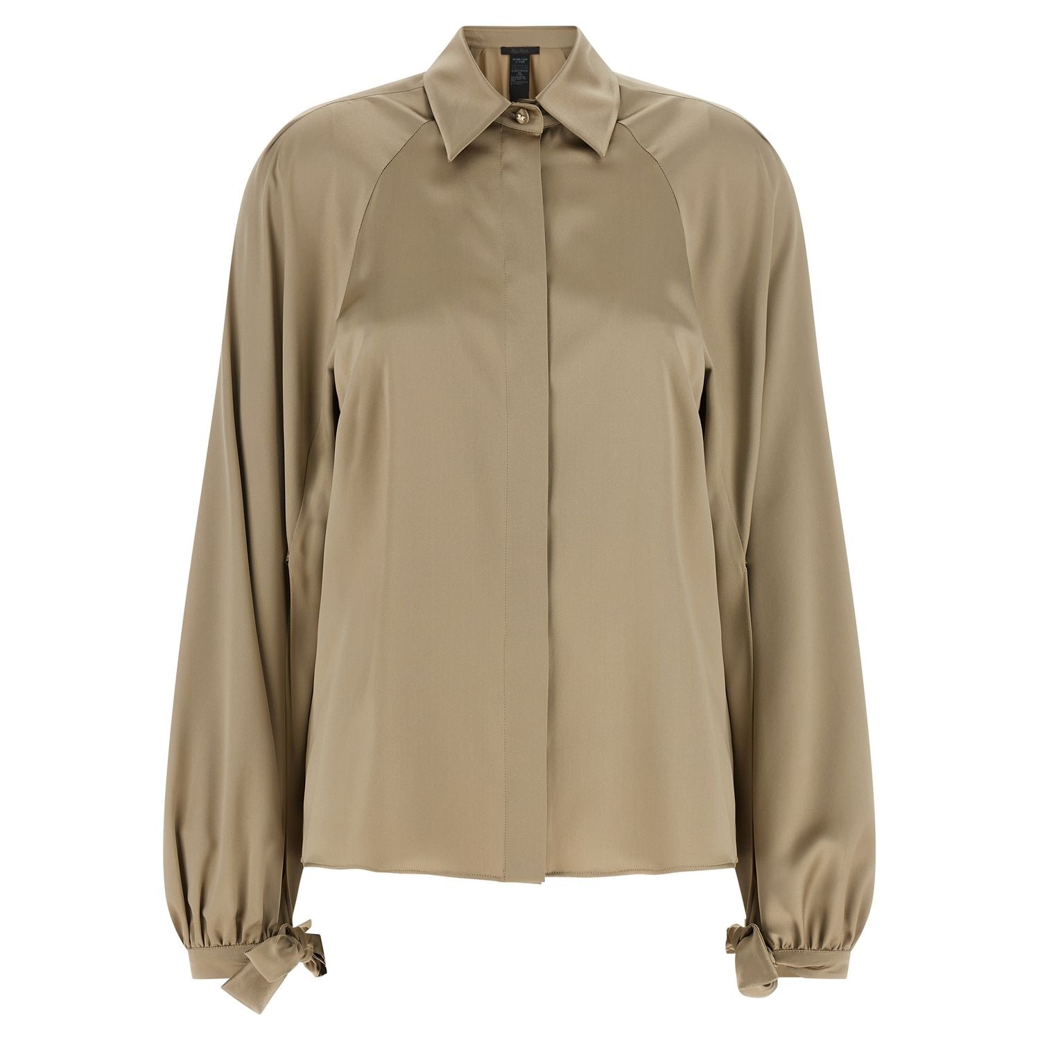 Max Mara Beige Silk Blouse