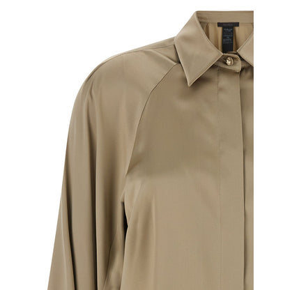 Max Mara Beige Silk Blouse