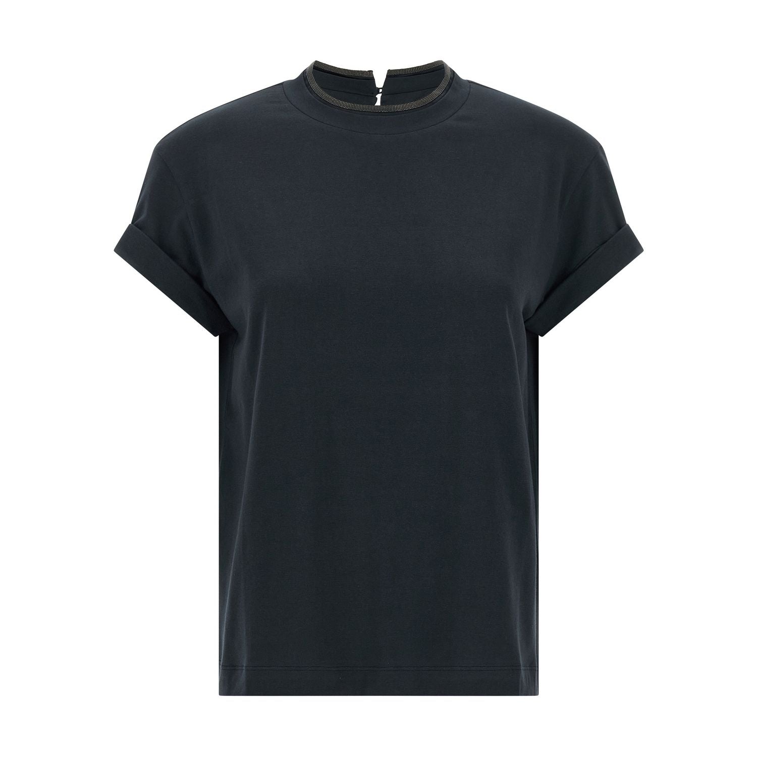 Brunello Cucinelli Blue Cotton T-Shirt