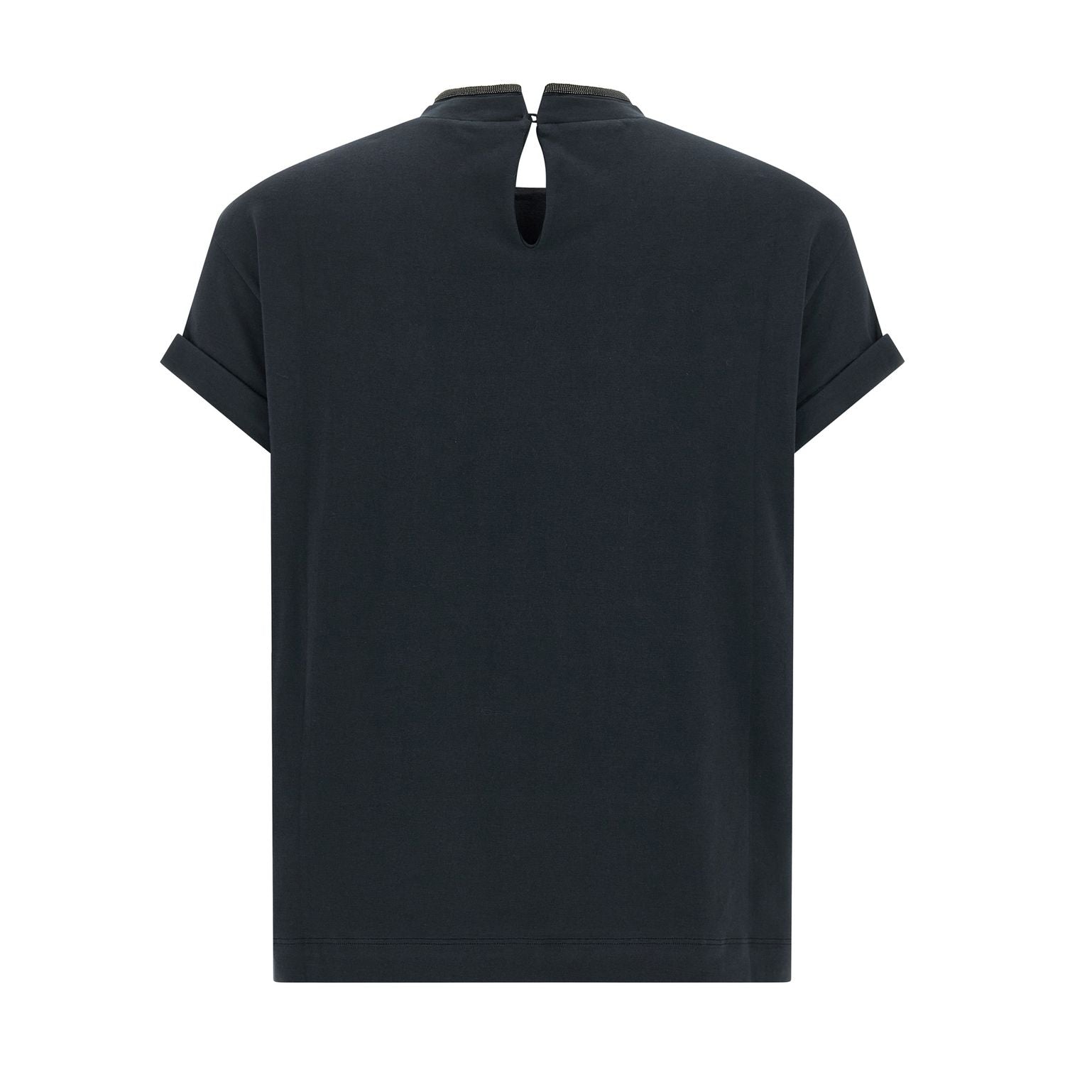 Brunello Cucinelli Blue Cotton T-Shirt