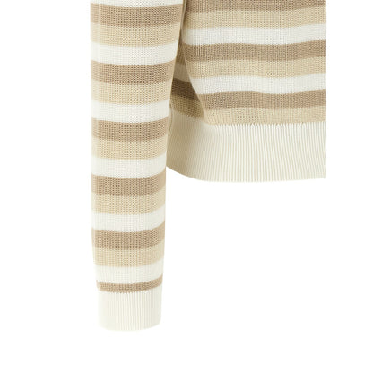 Brunello Cucinelli Beige Cotton Cardigan