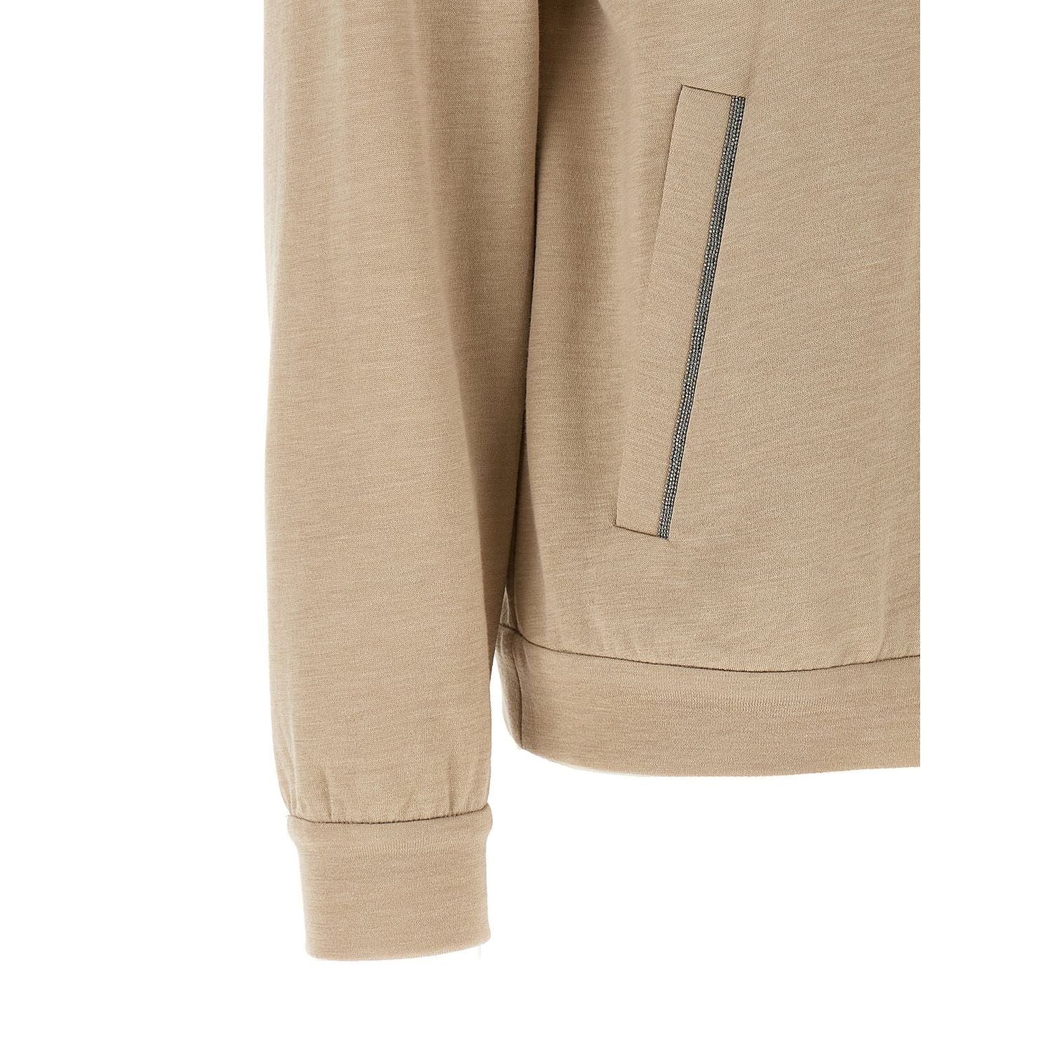 Brunello Cucinelli Beige Cotton Cardigan