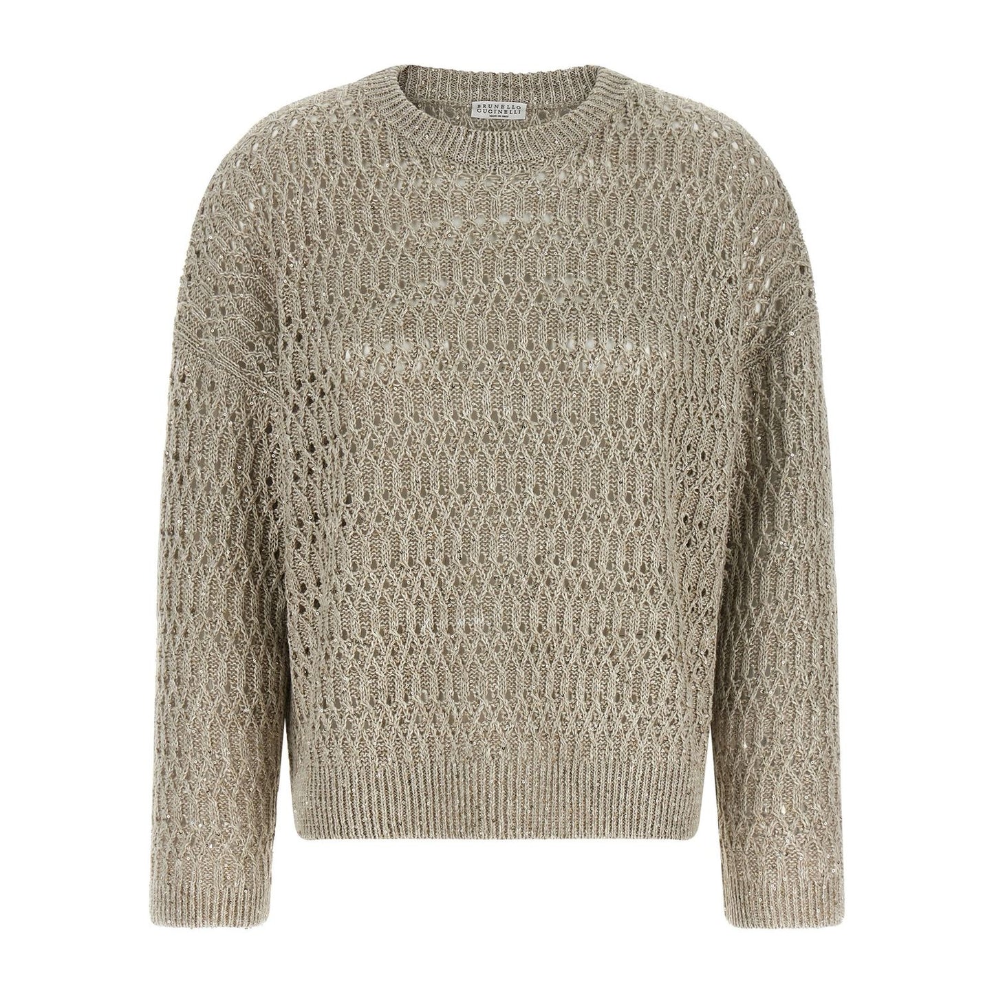 Brunello Cucinelli Beige Linen Cardigan