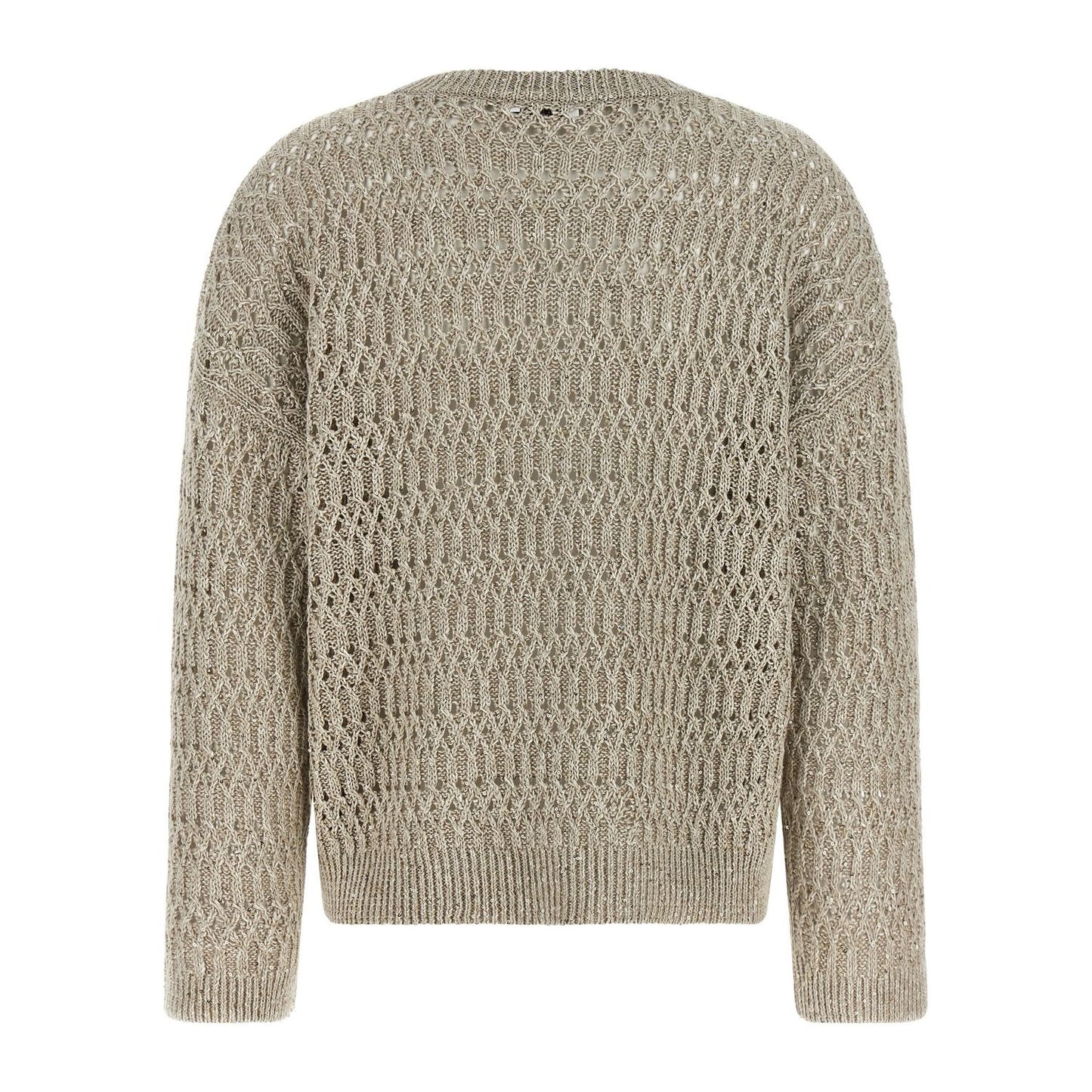 Brunello Cucinelli Beige Linen Cardigan