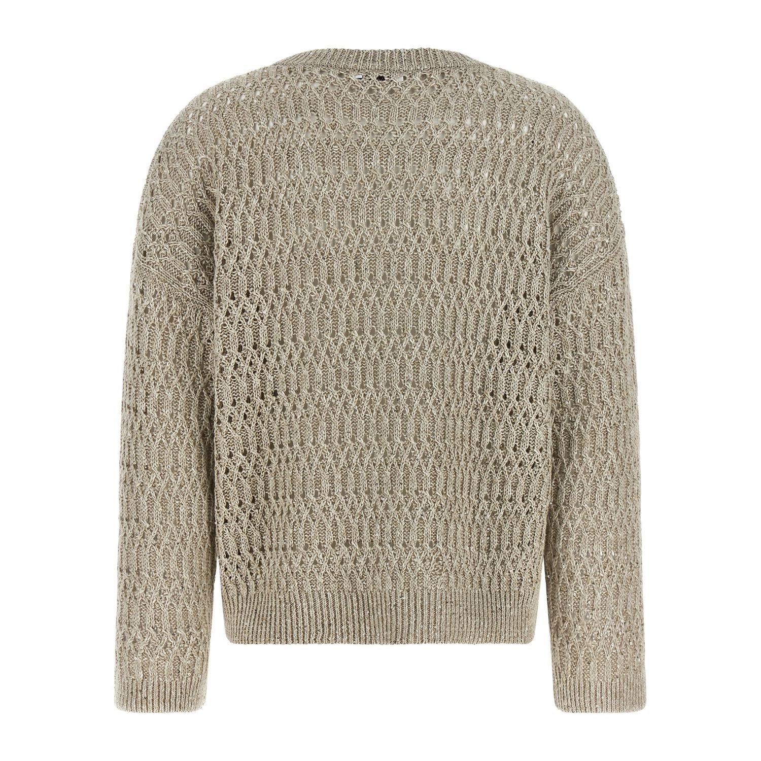Brunello Cucinelli Beige Linen Cardigan