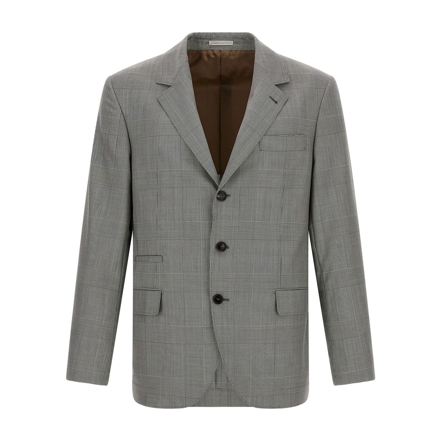 Brunello Cucinelli Gray Virgin Wool Blazer